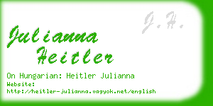 julianna heitler business card